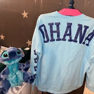 Disney Store LILO & Stitch OHANA Shirt & Plush